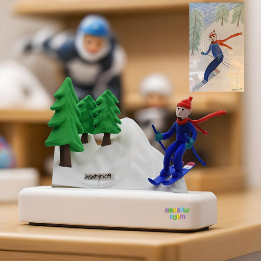 Rainbow Form Ski Man Drawing to Toy